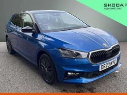 Race blue metallic black body / magic pearl effect roof Used 2023 Skoda Fabia Colour Edition Hatchback | £15,695 (Fair price)