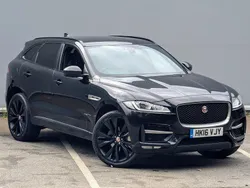 Black Used 2016 Jaguar F-Pace R-Sport SUV | £12,975 (Fair price)