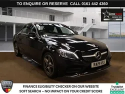 Black Used 2019 Mercedes C300 AMG line Sedan | £17,789 (Fair price)