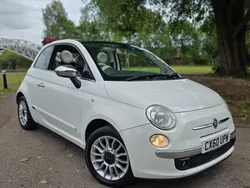 White Used 2010 Fiat 500 Lounge Cabriolet | £2,299