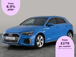 Blue Used 2022 Audi A3 Sportback e-tron S-Line Sedan | £19,830 (Fair price)