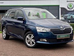 Lava blue metallic Used 2021 Skoda Fabia SE Hatchback | £12,199 (Fair price)