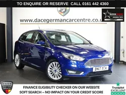 Blue Used 2017 Ford Focus Titanium X Hatchback | £8,490 (Fair price)