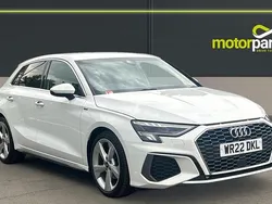 White Used 2022 Audi A3 S-Line Hatchback | £17,500 (Fair price)