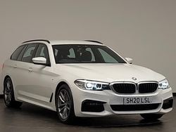 White Used 2020 BMW 520 M Sport Estate | £21,898 (Fair price)