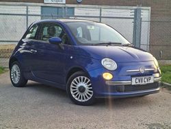 Blue Used 2011 Fiat 500 Lounge Hatchback | £2,100 (Fair price)