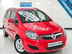 Red Used 2012 Vauxhall Zafira MPV | £2,995 (Fair price)