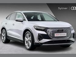 White Used 2025 Audi Q4 Sportback e-tron S-Line SUV | £38,000
