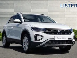 Pure white Used 2025 VW T-Roc Match SUV | £26,990
