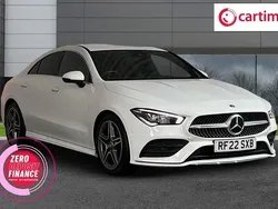 White Used 2022 Mercedes CLA180 AMG line Sedan | £23,599 (Good price)