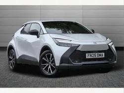 Platinum white New 2025 Toyota C-HR Design SUV | £28,499 (Good price)