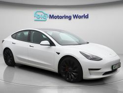 White Used 2021 Tesla Model 3 Performance Sedan | £23,600 (Fair price)