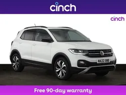 White Used 2022 VW T-Cross Black Edition SUV | £16,609 (Fair price)