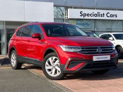 Red Used 2024 VW Tiguan Allspace Life SUV | £29,495 (Fair price)