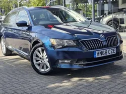 Blue Used 2018 Skoda Superb SE Estate | £11,990 (Fair price)