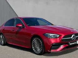 Red Used 2024 Mercedes C300e AMG Line Premium Sedan | £37,738 (Fair price)