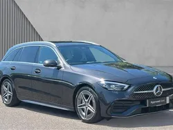 Grey Used 2024 Mercedes C220 AMG line Estate | £34,281 (Fair price)