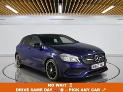 Blue Used 2017 Mercedes A200 AMG line Hatchback | £12,349 (Fair price)