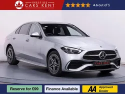 Silver Used 2023 Mercedes C300e AMG line Sedan | £32,811 (Fair price)