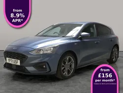Blue Used 2021 Ford Focus ST-Line Hatchback | £11,076 (Fair price)