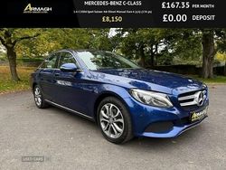 Blue Used 2017 Mercedes C200 Sedan | £8,150 (Fair price)