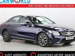 Blue Used 2019 Mercedes C200 SE Sedan | £16,728 (Good price)