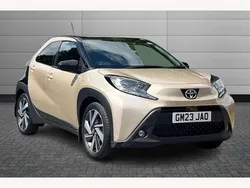 Ginger beige with black Used 2023 Toyota Aygo Hatchback | £12,595 (Fair price)