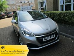 Metallic silver Used 2017 Peugeot 208 Active Hatchback | £5,890 (Fair price)