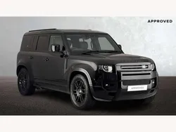 Santorini black Used 2024 Land Rover Defender SUV | £72,695 (Fair price)