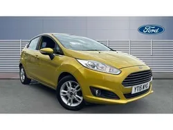 Yellow Used 2015 Ford Fiesta Zetec Hatchback | £7,872 (Fair price)
