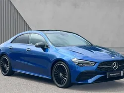 Spectral blue metallic Used 2024 Mercedes CLA220 AMG Line Premium Plus Sedan | £33,033 (Fair price)