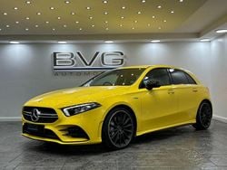 Yellow Used 2019 Mercedes A35 AMG Premium Hatchback | £23,994 (Fair price)