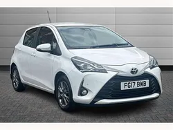 Pure white Used 2017 Toyota Yaris Hatchback | £9,461 (Fair price)