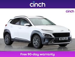 White Used 2022 Hyundai Kona Premium SUV | £14,199 (Fair price)
