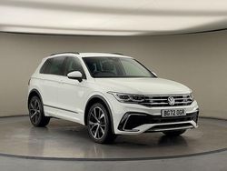 Pure white Used 2022 VW Tiguan R-line SUV | £26,350 (Fair price)