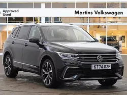 Black Used 2025 VW Tiguan Allspace R-line SUV | £34,495 (A bit pricey)