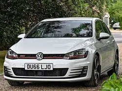 Pure white Used 2017 VW Golf VII GTI Hatchback | £18,995 (A bit pricey)