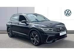 Black Used 2021 VW Tiguan R-line SUV | £26,000 (Fair price)