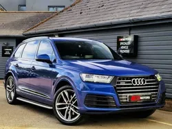 Blue Used 2017 Audi Q7 S-Line SUV | £24,489 (A bit pricey)