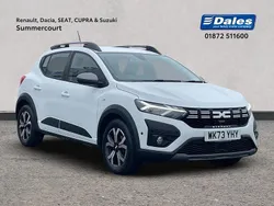Solid glacier white Used 2023 Dacia Sandero Journey Hatchback | £14,750 (Fair price)