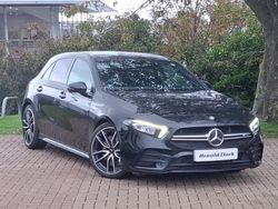 Black Used 2021 Mercedes A35 AMG Premium Sedan | £26,998 (Fair price)