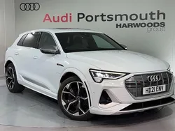 White Used 2021 Audi e-tron Advanced SUV | £29,490 (Good price)