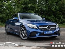 Blue Used 2022 Mercedes C220 AMG line Cabriolet | £33,599