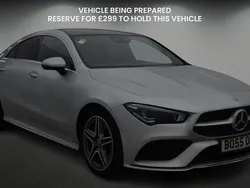Iridium silver Used 2021 Mercedes CLA250 AMG line Sedan | £26,150 (Fair price)