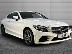White Used 2019 Mercedes C300 AMG line Coupe | £21,000 (Fair price)