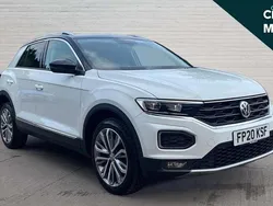 Pure white black Used 2020 VW T-Roc SEL SUV | £17,318 (Good price)
