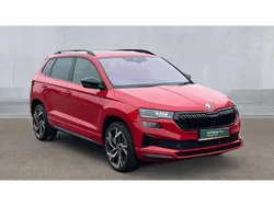 Red Used 2025 Skoda Karoq SportLine SUV | £29,960 (Fair price)