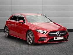 Red Used 2021 Mercedes A180 AMG line Hatchback | £19,150 (Fair price)