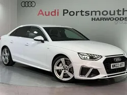 White Used 2022 Audi A4 S-Line Sedan | £22,840 (Fair price)