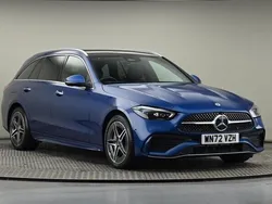 Blue Used 2022 Mercedes C300e AMG Line Premium Plus Estate | £29,000 (Good price)
